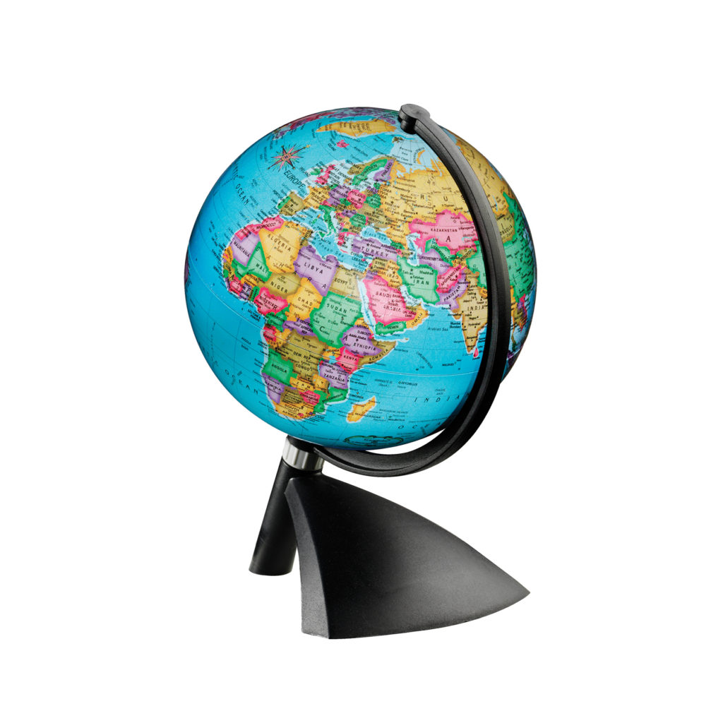 Replogle Odessa - Blue Ocean 2-Way Map, Illuminated World Globe, Raised