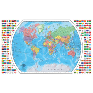 World Map-72110-education-blue