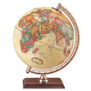 Forester 9″ Antique Raised Relief Desk | Replogle Globes