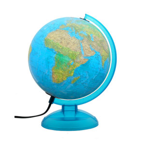 Lisbon 10″ Blue Illuminated Desk Globe