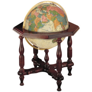 Statesman 20″ Antique Illuminated Floor Heirloom – Replogle Globes