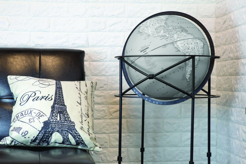 Dawson 16″ Grey Raised Relief Floor Designer Series Replogle Globes