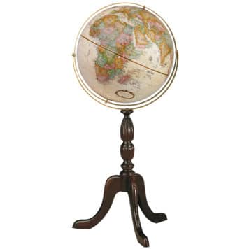 Cambridge 16″ Antique Raised Relief Floor Globe