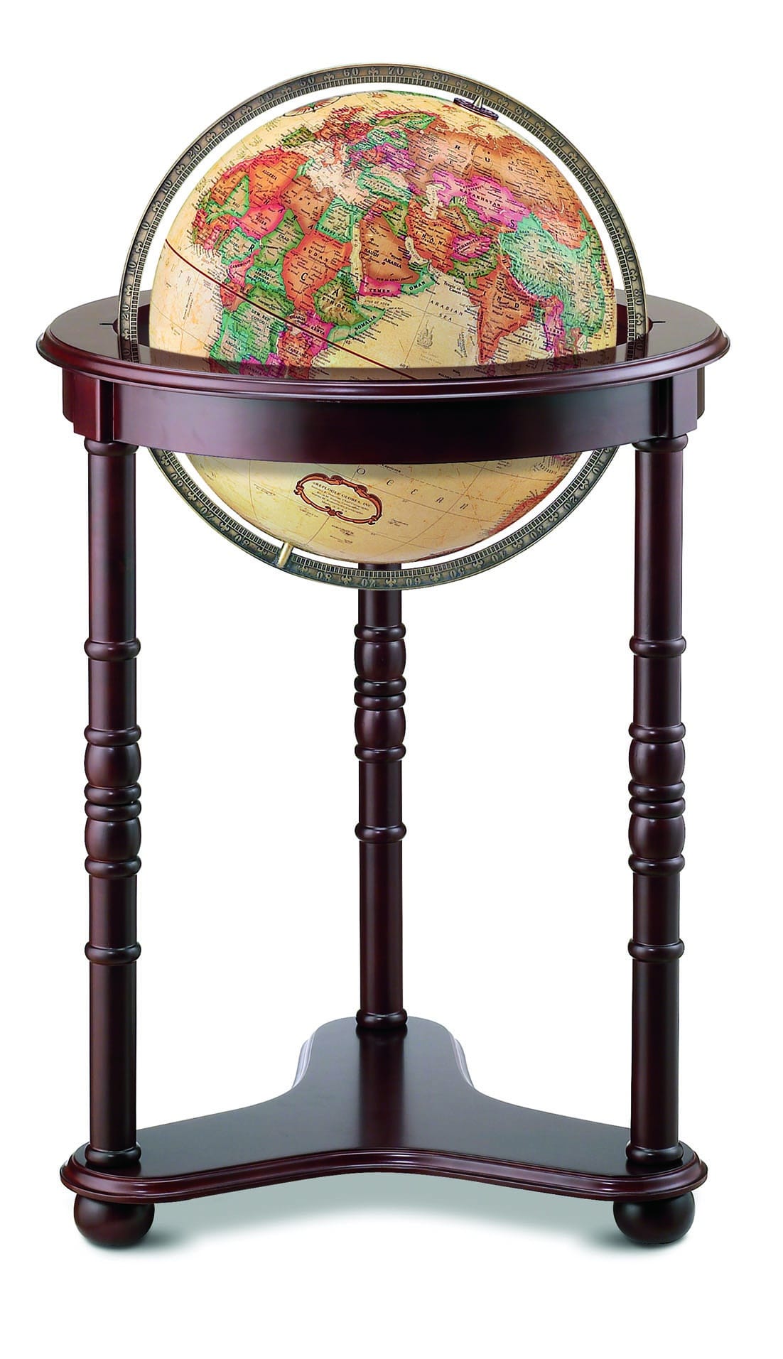 thumbnail image 2 of Replogle 12 Inch Explorer Globe - Raised Relief World Map With Gold Base, Over 4000 Location Names 2 of 11