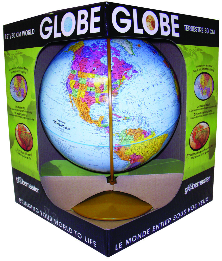Explorer 12″ Blue English Desk – Replogle Globes | Replogle Globes