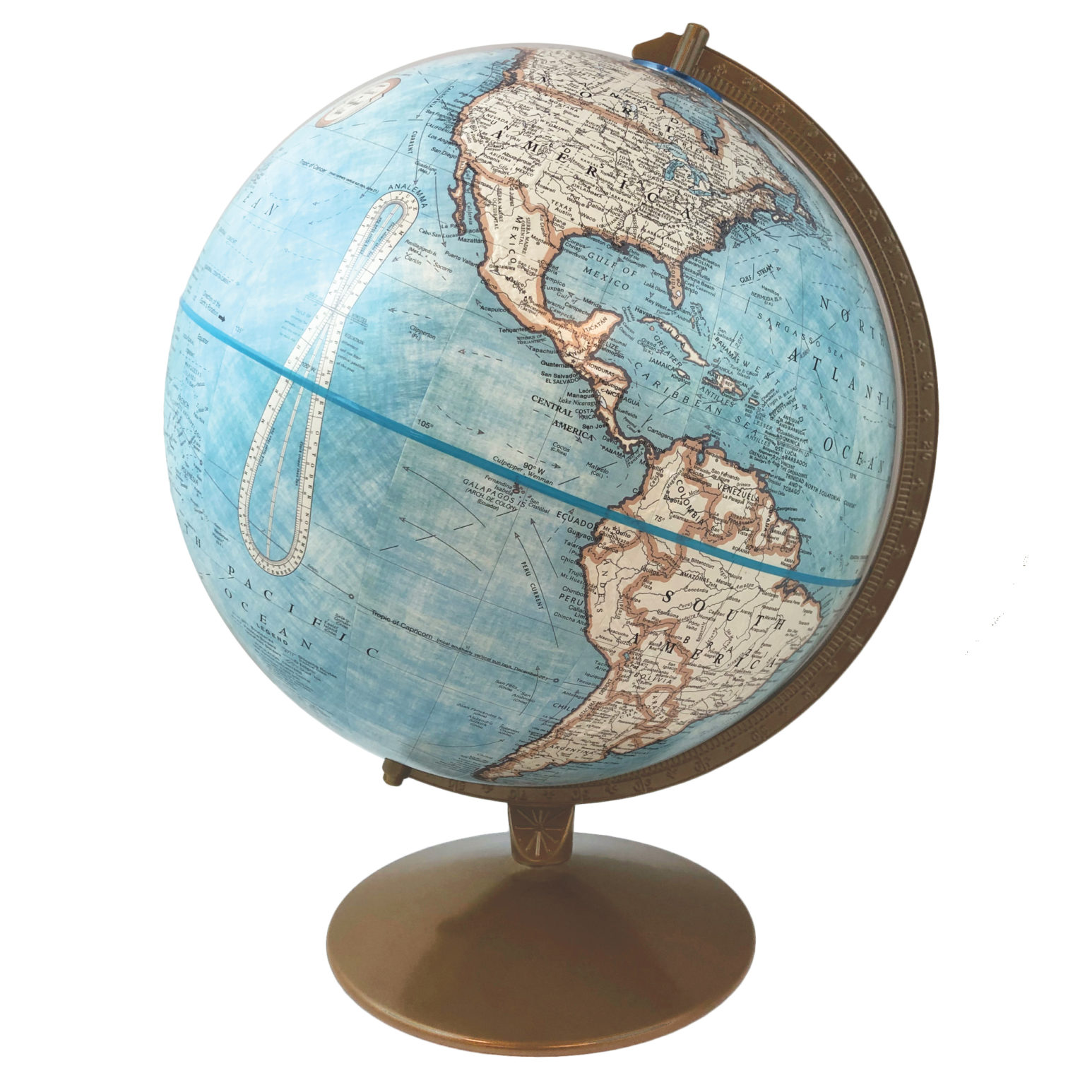 Intelliglobe II 12″ Blue Raised Relief Desk Replogle Globes