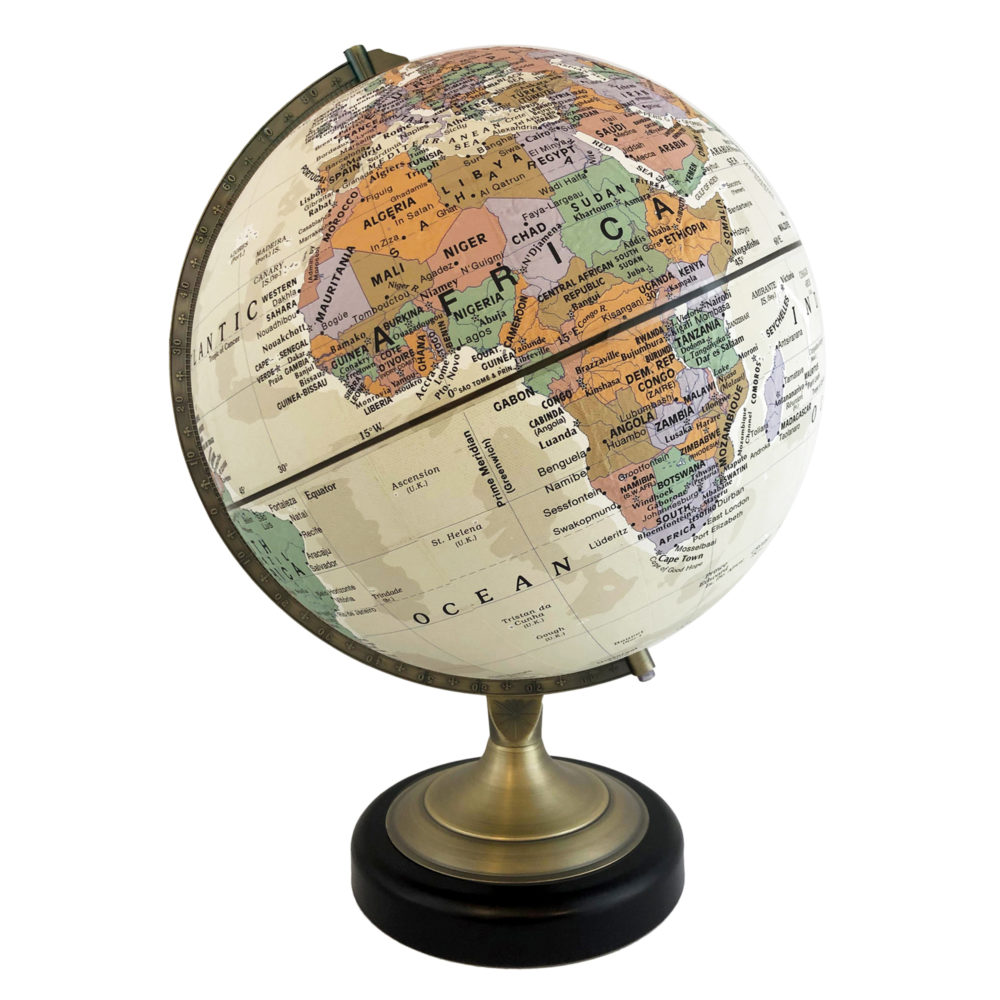 ATHENS CANVAS Globe 12″ Raised Relief Replogle Globes Replogle Globes