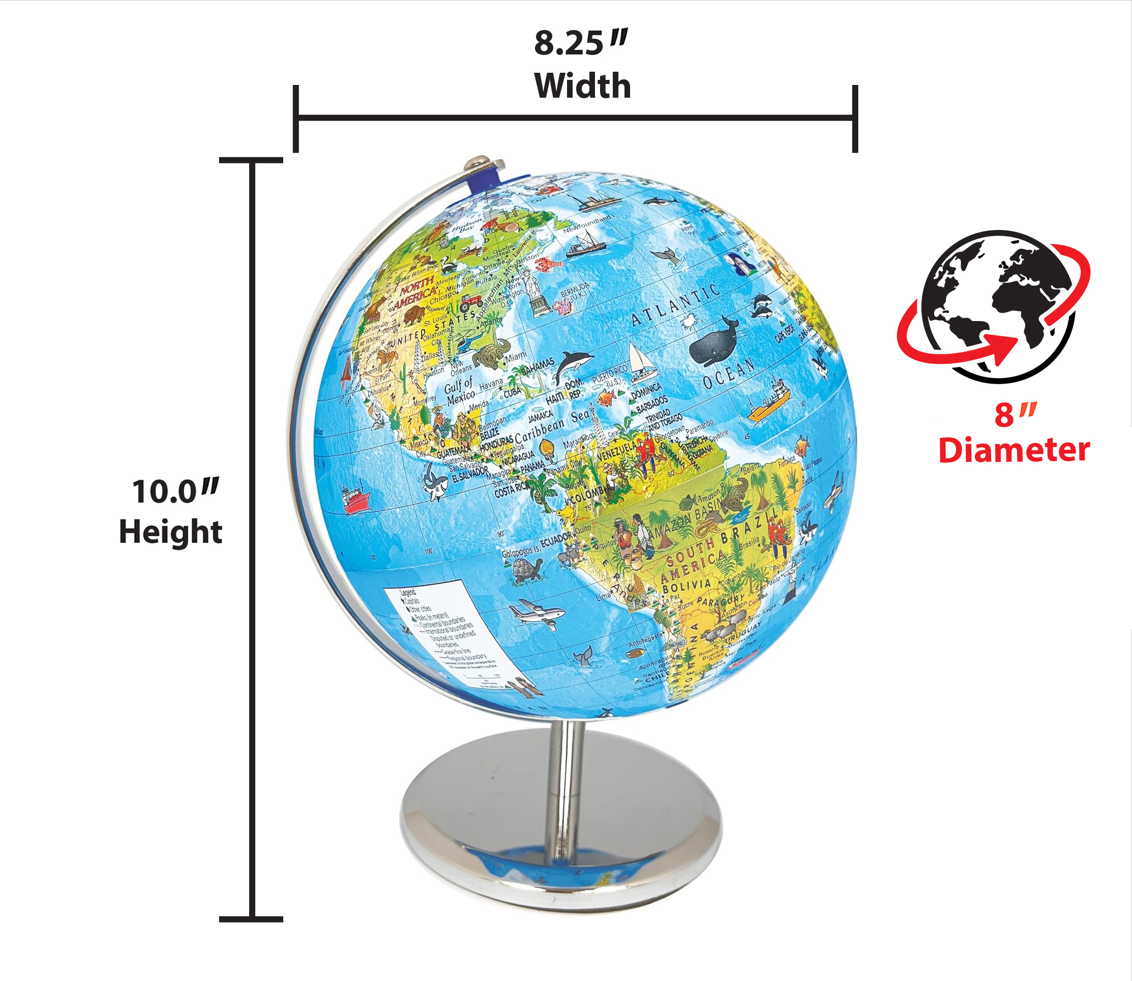 91072-Globe Dims 91072-Globe Dims