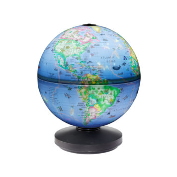 Rotating globe-12535-illuminated-blue Rotating globe-12535-illuminated-blue