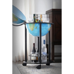 87808 Bar globe blue illuminated open top