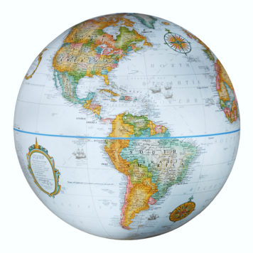 88148 WC Blue Antiq Globe Ball 88148 WC Blue Antiq Globe Ball