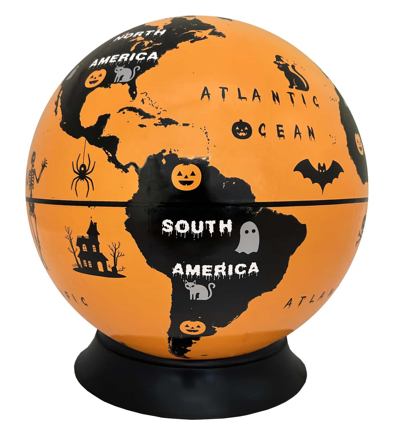 38243 Halloween Globe America view 38243 Halloween Globe America view